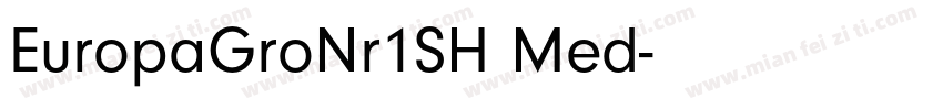 EuropaGroNr1SH Med字体转换